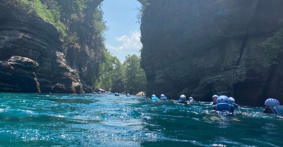 Alanya/City of Side: Canyoning, Rafting and Ziplining Tour - Canyoning in Koprulu Canyon: the coolest part (even when the water is cold)