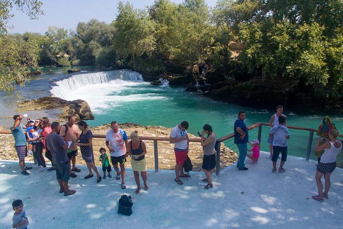 City of Side: Electric Catamaran Cruise & Lunch & Waterfall - Green Canyon catamaran cruise + Gölbaşı Restaurant lunch with lake views