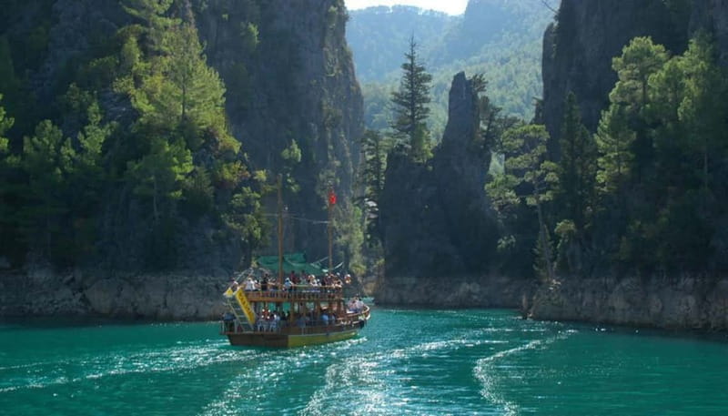 City of Side: Green Canyon Boat Trip w/Unlimited Soft Drinks - Hotel Pickup, Oymapınar Dam Lake, and That Roman-Bridge Detour