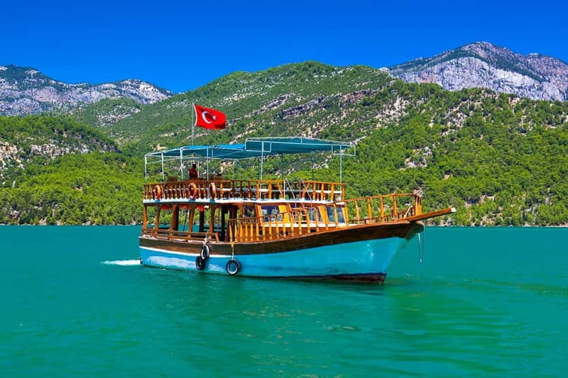 City of Side: Green Canyon Boat Trip w/Unlimited Soft Drinks - Fishing Rods and Canoes: Small Add-On Freedom at the Lake