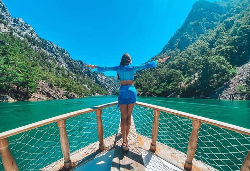 City of Side: Green Canyon Boat Trip w/Unlimited Soft Drinks - Boarding the Boat and Cruising the Green Canyon Route