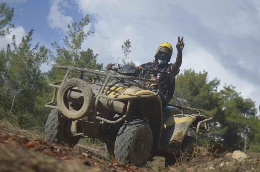 City of Side: Quad Bike Safari in the Taurus Mountains - Getting Picked Up in Side: The Minibus Ride Sets the Tempo