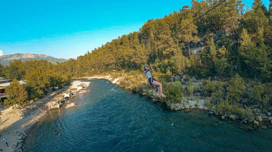 City of Side: Quad, Buggy, Rafting & Zipline Tour with Lunch - Zipline Across the River: Short, Sweet, and Surprisingly Fun