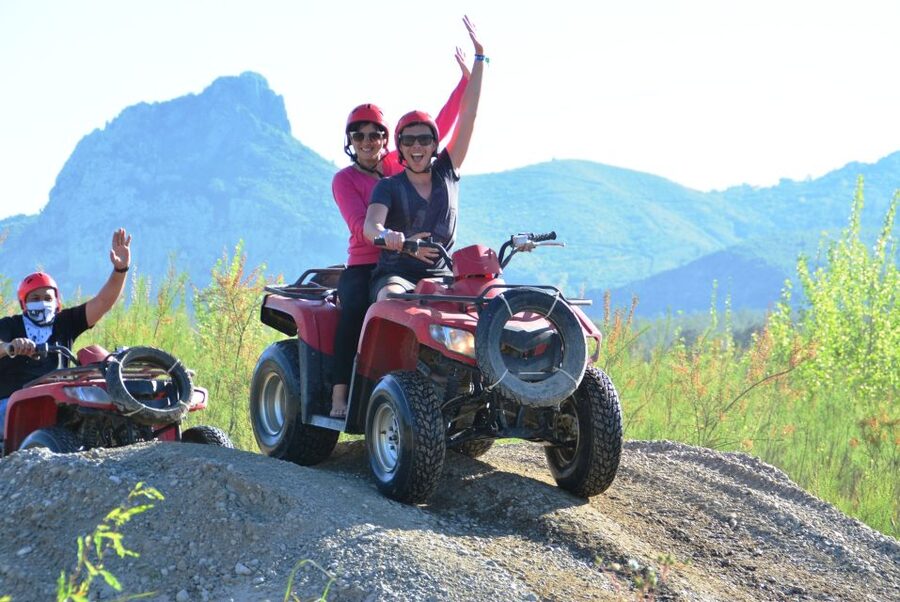 City of Side: Quad Safari Tour - Second 10 km: More River Driving, Speed on the Return, and Dust Management