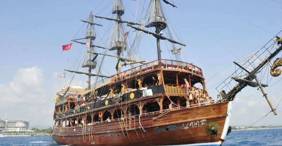 City of Side: Side & Caretta Bay Boat Trip w/ Lunch & Drinks - Foam Party and Caretta Bay Swim Time: the part you remember