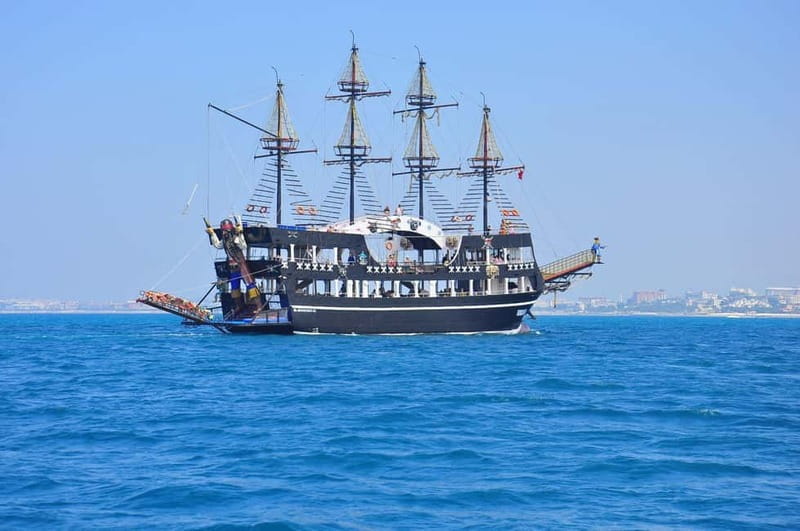 Dolphin Island Boat Trip with Swimming & Lunch - Pirate boat logistics on the Manavgat River and out toward the sea