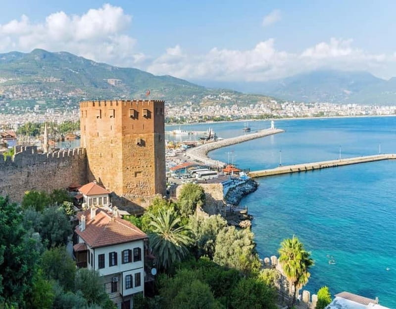 From City of Side: Alanya Tour with Lunch, Boat & Cable Car - Red Tower and the Maritime Museum: Small Stop, Strong Angle