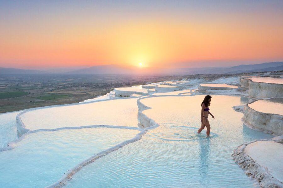 From City of Side: Pamukkale & Hierapolis Day Trip w/ Lunch - Hierapolis Ruins: the thermal-spiritual city behind the theater