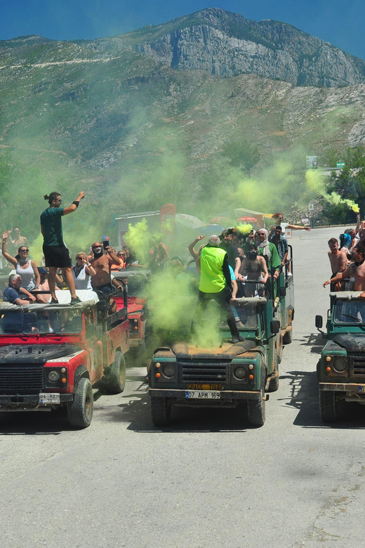 Jeep Safari-Lunch-Boat-Canyon-Waterfall-Foam,Water Party - Key moments I’d plan around