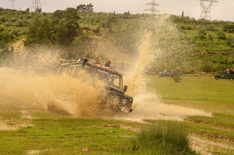 Jeep Safari-Lunch-Boat-Canyon-Waterfall-Foam,Water Party - Price and what you’re really paying for at $33