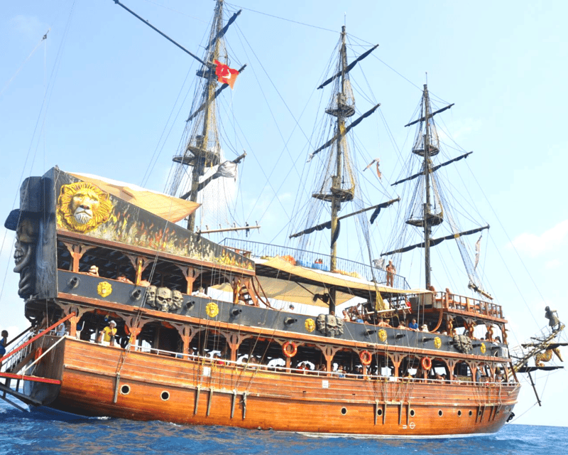 Side: Blue Lagoon Boat Trip with Swimming & Sunbathing - Pirate-Themed Entertainment, Animations, and the Foam Party