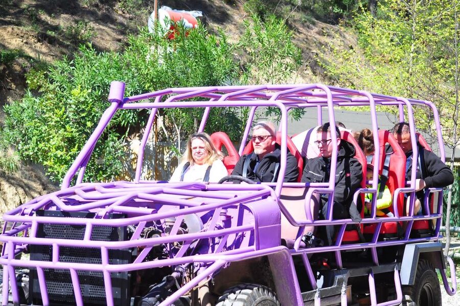 Side: Rafting and Zipline Canyon Tour with Lunch & Transfers - The pre-raft sightseeing: canyon hill views and the Roman bridge stop