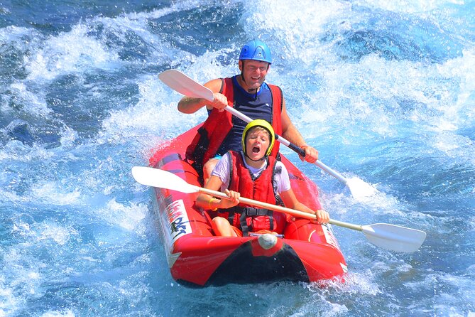 "Side: Whitewater Rafting Fun at Koprulu Canyon" - Canoe Upgrade for Extra Splash and More Control